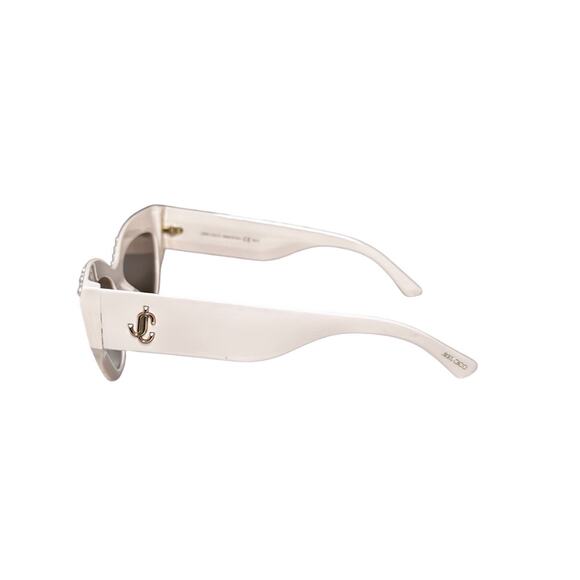 Jimmy Choo Sonja Light Pink Pearl Embellished Cat Eye Sunglasses 55-17-145 main image 4